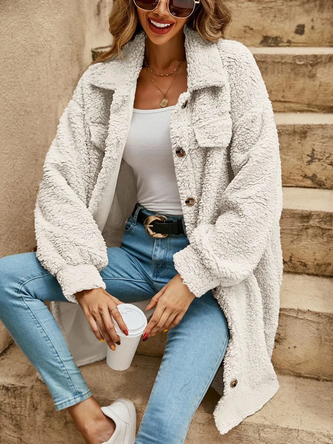 CLARA | FALL & WINTER COAT - TEDDY