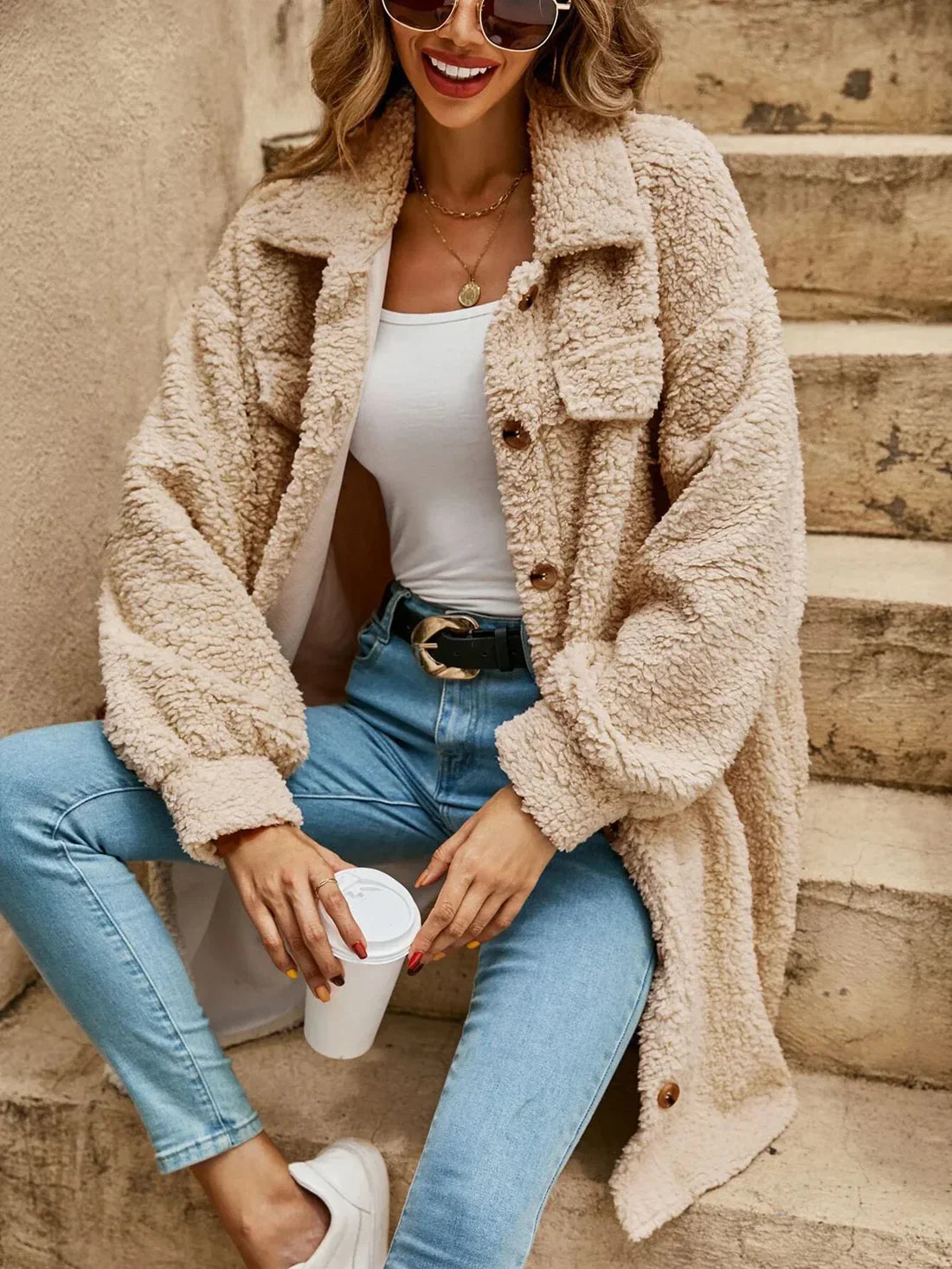 CLARA | FALL & WINTER COAT - TEDDY