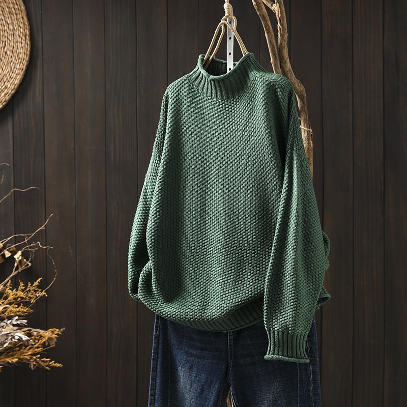 ThermaLuxe | Knitted sweater with a waffle pattern